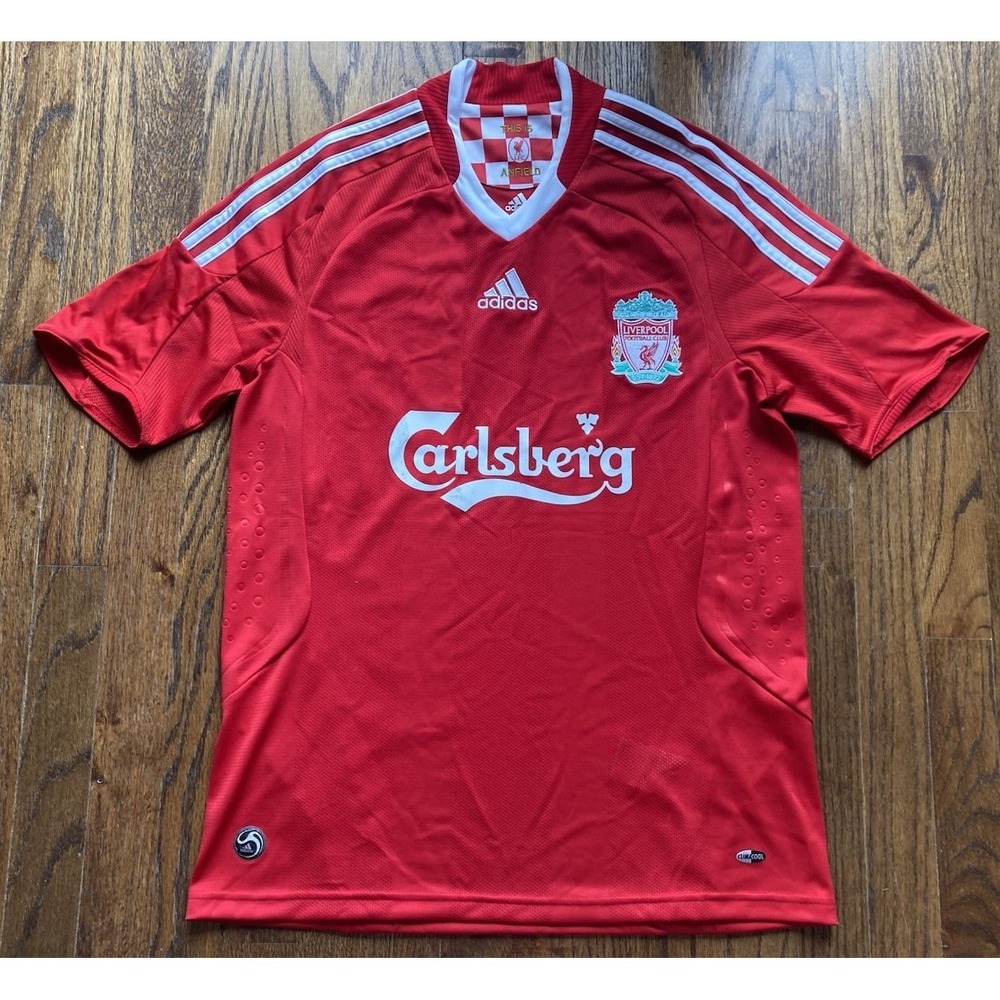 Liverpool FC Jersey Mens Size Small 2008 2010 Home Kit Adidas Vintage